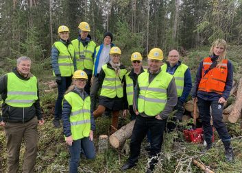 Mistra och Skogsindustrierna på besök hos SCA i Sundsvall